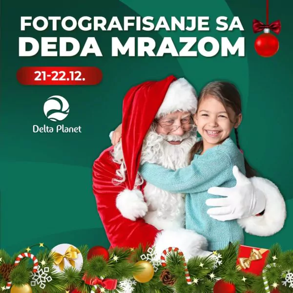 Fotografisanje s Deda Mrazom 21. i 22.12.